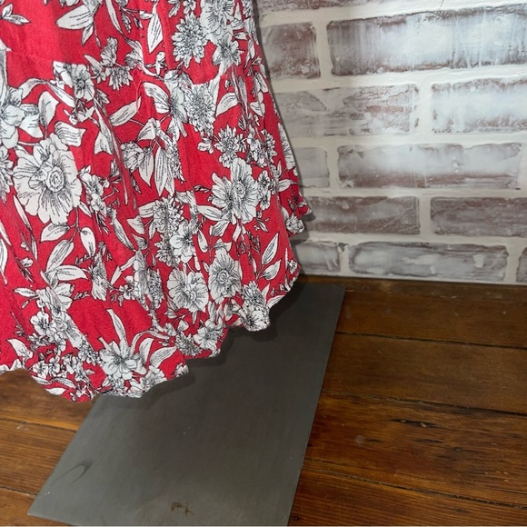 American Eagle Outfitters Red Sundress Sleeveless Midi size medium - Picture 4 of 9